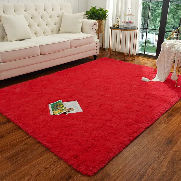 Ultra_Soft_Shaggy_Carpet_For_Living_Room_Bedroom_Premium_Fluffy_Area_Rug_Red