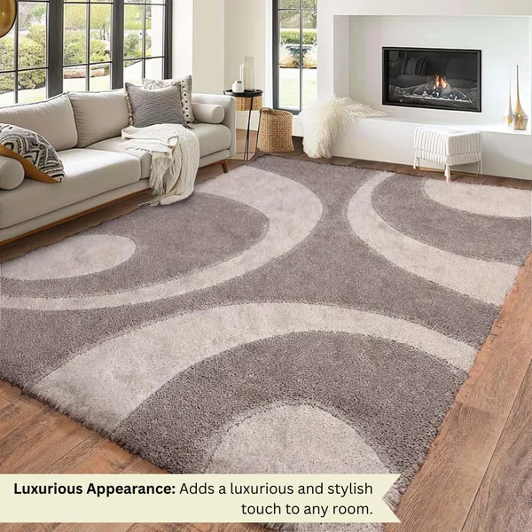 Ultra_Soft_Shaggy_Carpet_For_Living_Room_Bedroom_Premium_Fluffy_Area_Rug_Ivory_Maroon_3_D