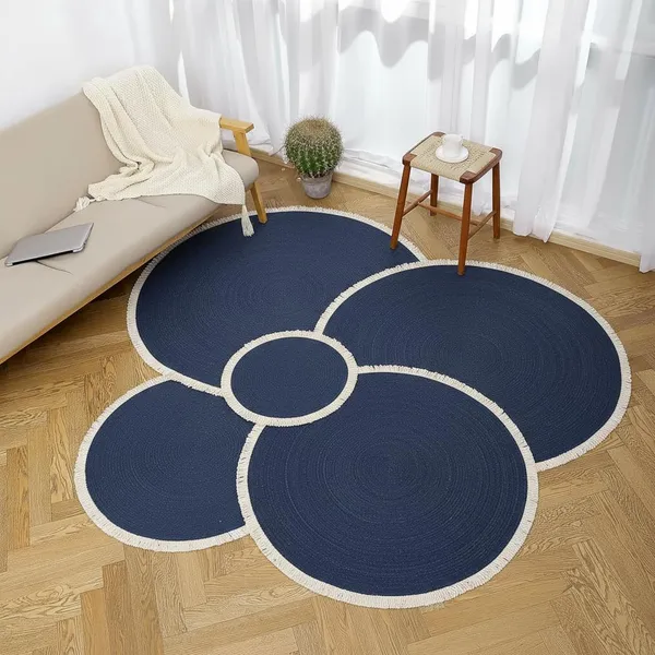 Braided_Cotton_Dori_Round_Carpet_Modern_Traditional_Design_Clr_Blue