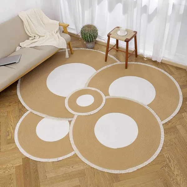 Braided_Cotton_Dori_Round_Carpet_Modern_Traditional_Design_Clr_Beige_White_And