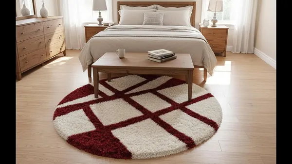 Premium_Shaggy_Round_Rug_Ultra_Soft_Bedroom_Living_Room_Hall_Modern_Carpet_For_Home_Decor_Color_Red_White_Box_3_D