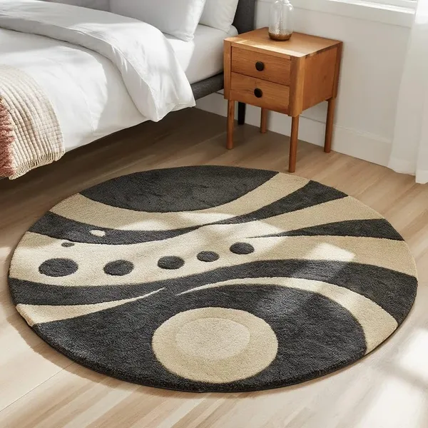Premium_Shaggy_Round_Rug_Ultra_Soft_Bedroom_Living_Room_Hall_Modern_Carpet_For_Home_Decor_Color_Grey_Beige_3_D