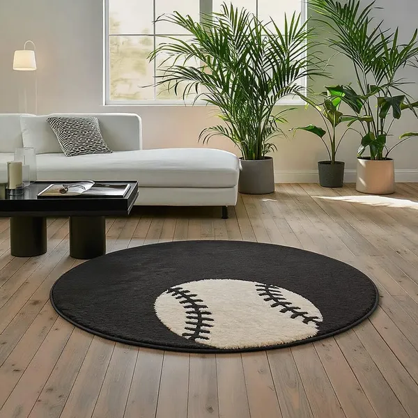 Premium_Shaggy_Round_Rug_Ultra_Soft_Bedroom_Living_Room_Hall_Modern_Carpet_For_Home_Decor_Color_Black_White_3_D