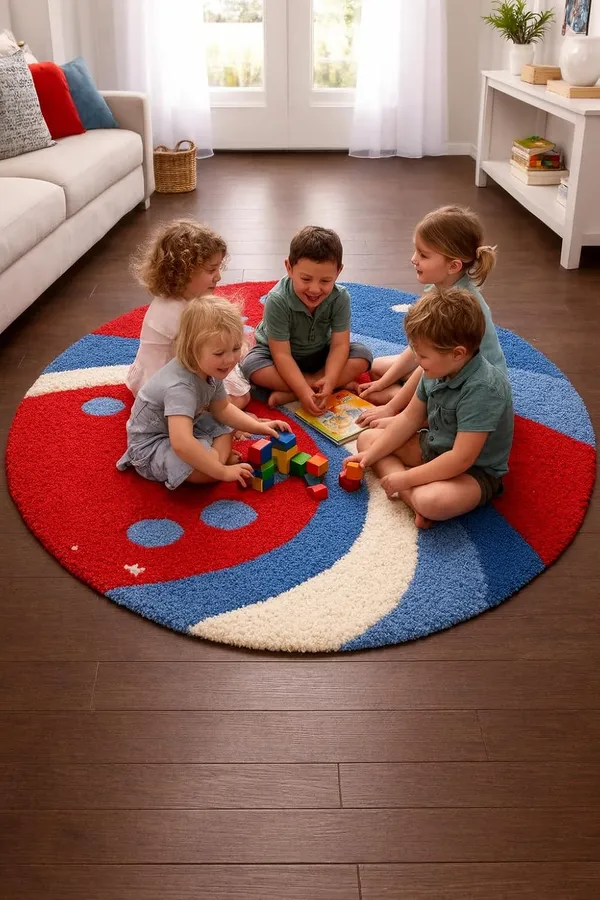 Premium_Shaggy_Round_Rug_Ultra_Soft_Bedroom_Living_Room_Hall_Modern_Carpet_For_Home_Decor_Color_Red_Turquoise_3_D