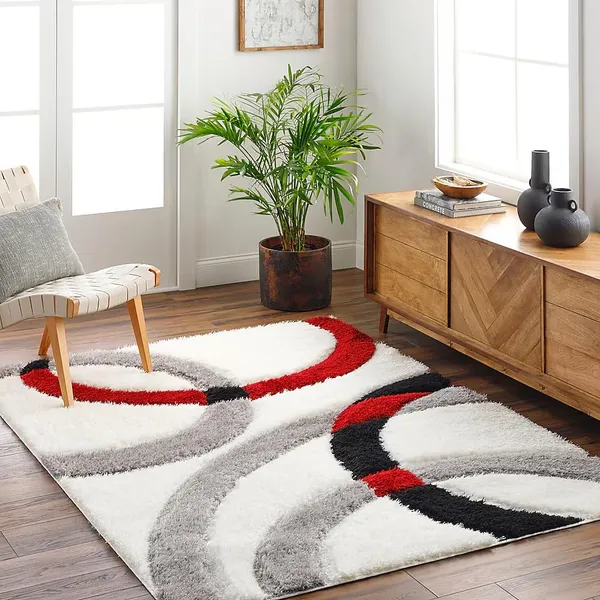Ultra_Soft_Shaggy_Carpet_For_Living_Room_Bedroom_Fluffy_Modern_Area_Rug_Ivory_And_Red_Cri_3_D