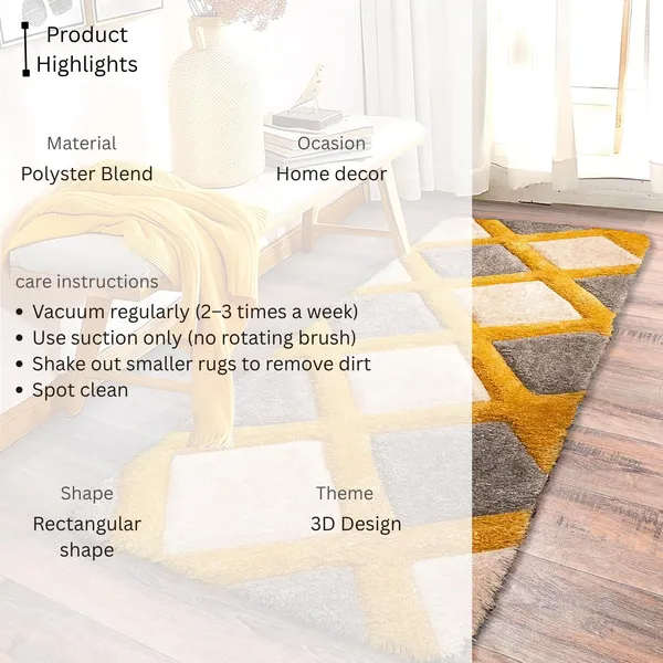 Premium_Shaggy_Rug_For_Home_Decor_Thick_Cozy_Floor_Carpet_Yellow_Line_3_D