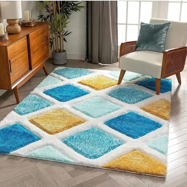 Premium_Shaggy_Rug_For_Home_Decor_Thick_Cozy_Floor_Carpet_Turquoise_Box_3_D