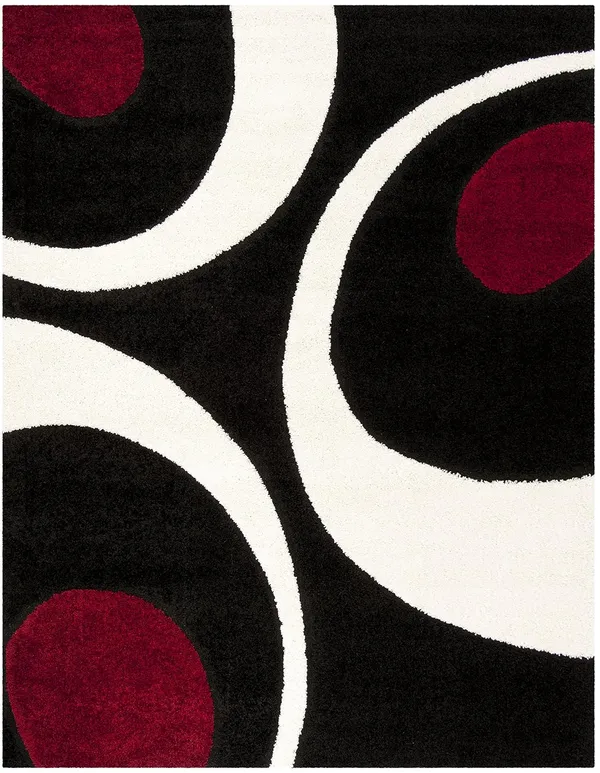 Premium_Shaggy_Rug_For_Home_Decor_Thick_Cozy_Floor_Carpet_Black_And_Maroon_Chand_3_D