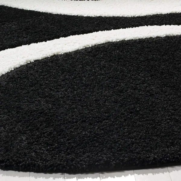 Premium_Shaggy_Rug_For_Home_Decor_Thick_Cozy_Floor_Carpet_Black_And_Maroon_Chand_3_D
