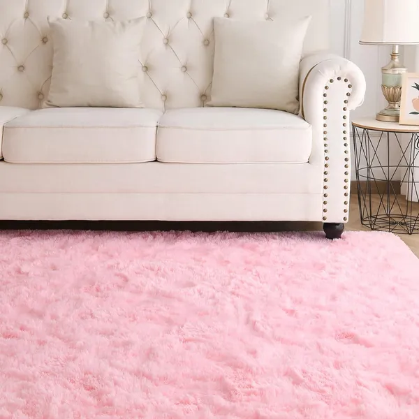 Premium_Shaggy_Rug_For_Home_Decor_Thick_Cozy_Floor_Carpet_Pink