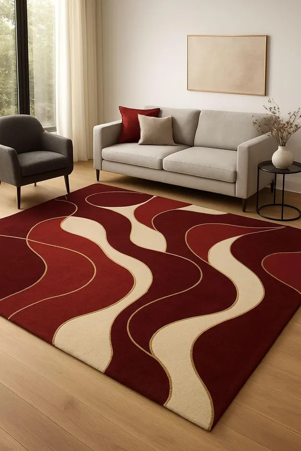 Luxury_Shaggy_Carpet_With_Non_Slip_Backing_Perfect_For_Living_Room_Bedroom_Etc_Crl_Maroon_Ivory_3_D