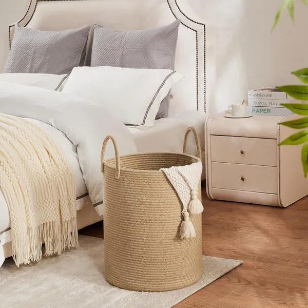 Large_Cotton_Storage_Basket_For_Living_Room_Bedroom_Nursery_Laundry_Beige_Small