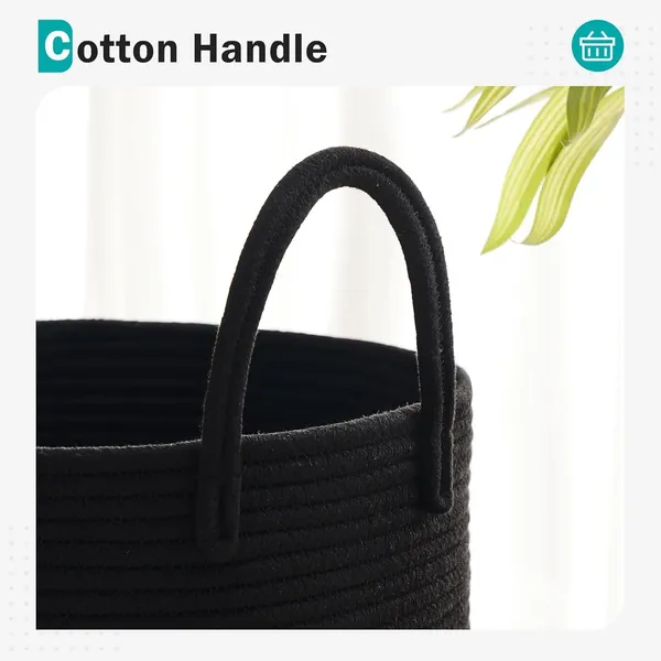 Large_Cotton_Storage_Basket_For_Living_Room_Bedroom_Nursery_Laundry_Toys_Clothes_Home_Organizer_Black