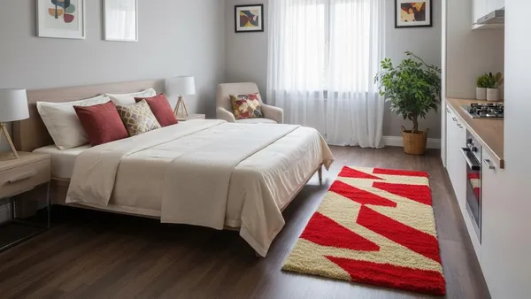 Luxury_3_D_Shaggy_Carpet_Rug_For_Living_Room_Bedroom_Designer_Shaggy_Floor_Carpet_Etc_Clr_Red_Beige