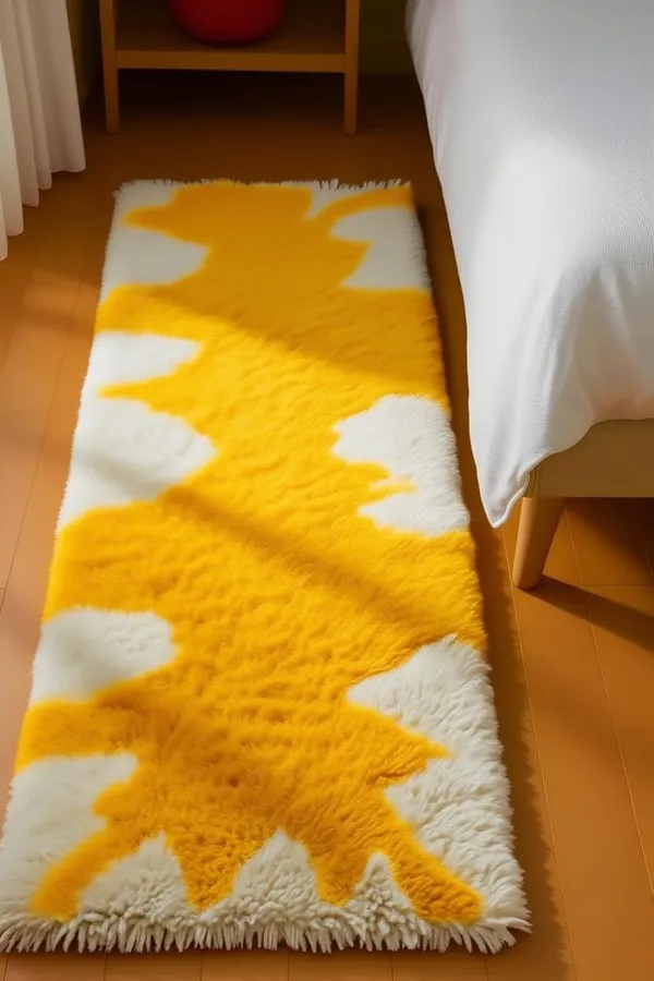 Shaggy_Runner_Carpet_Soft_Fluffy_Modern_Design_Rug_For_Hallway_Bedroom_Living_Room_Etc_Color_Yellow