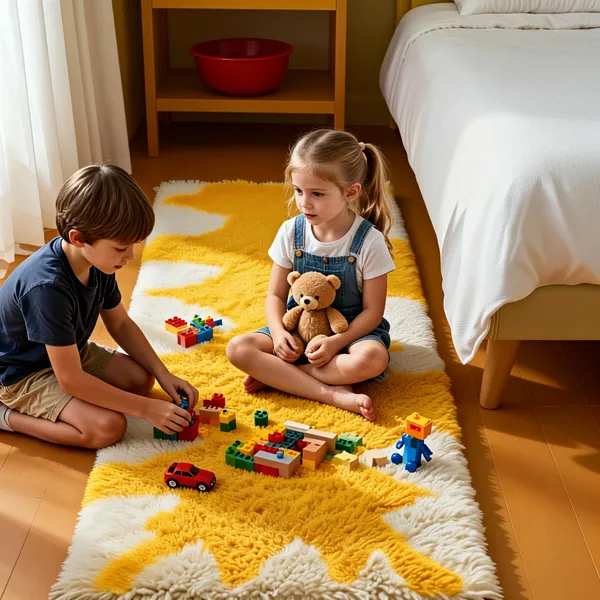 Shaggy_Runner_Carpet_Soft_Fluffy_Modern_Design_Rug_For_Hallway_Bedroom_Living_Room_Etc_Color_Yellow