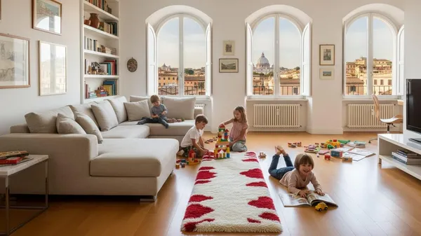 Shaggy_Runner_Carpet_Soft_Fluffy_Modern_Design_Rug_For_Hallway_Bedroom_Living_Room_Etc_Color_Red_Ivory