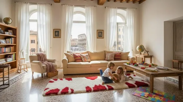 Shaggy_Runner_Carpet_Soft_Fluffy_Modern_Design_Rug_For_Hallway_Bedroom_Living_Room_Etc_Color_Red_Ivory