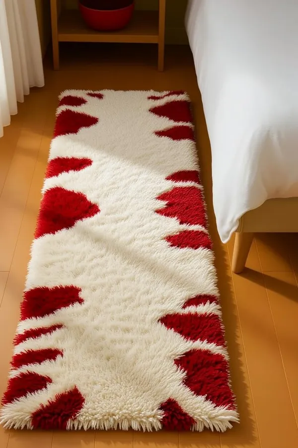 Shaggy_Runner_Carpet_Soft_Fluffy_Modern_Design_Rug_For_Hallway_Bedroom_Living_Room_Etc_Color_Red_Ivory