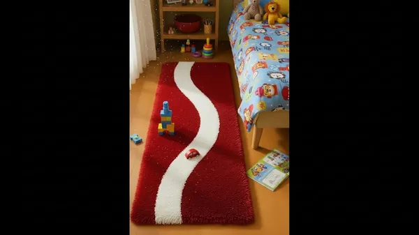 Shaggy_Runner_Carpet_Soft_Fluffy_Modern_Design_Rug_For_Hallway_Bedroom_Living_Room_Etc_Color_Maroon_Ivory