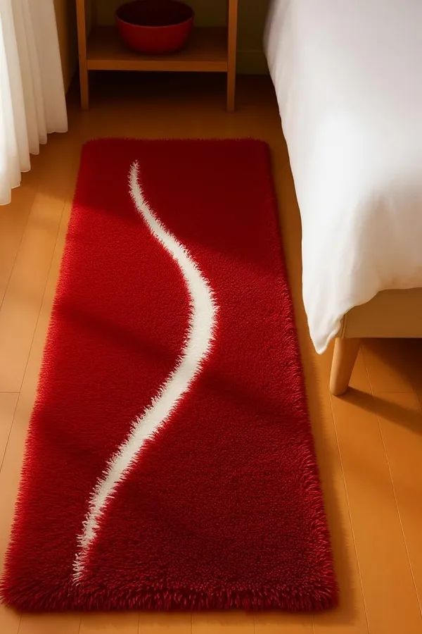 Shaggy_Runner_Carpet_Soft_Fluffy_Modern_Design_Rug_For_Hallway_Bedroom_Living_Room_Etc_Color_Red