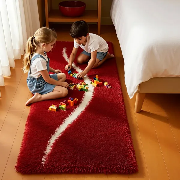 Shaggy_Runner_Carpet_Soft_Fluffy_Modern_Design_Rug_For_Hallway_Bedroom_Living_Room_Etc_Color_Red
