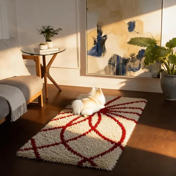 Shaggy_Runner_Carpet_Soft_Fluffy_Modern_Design_Rug_For_Hallway_Bedroom_Living_Room_Etc_Color_Red