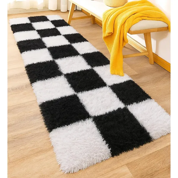 Shaggy_Runner_Carpet_Soft_Fluffy_Modern_Design_Rug_For_Hallway_Bedroom_Living_Room_Etc_Color_Black