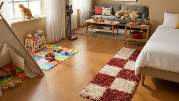 Shaggy_Runner_Carpet_Soft_Fluffy_Modern_Design_Rug_For_Hallway_Bedroom_Living_Room_Etc_Color_Ivory_Red