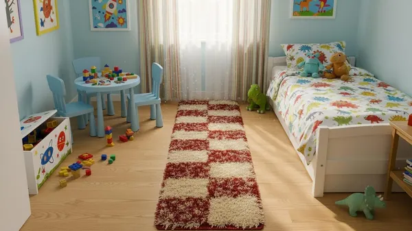 Shaggy_Runner_Carpet_Soft_Fluffy_Modern_Design_Rug_For_Hallway_Bedroom_Living_Room_Etc_Color_Ivory_Red