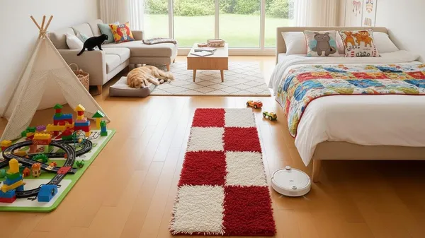Shaggy_Runner_Carpet_Soft_Fluffy_Modern_Design_Rug_For_Hallway_Bedroom_Living_Room_Etc_Color_Red