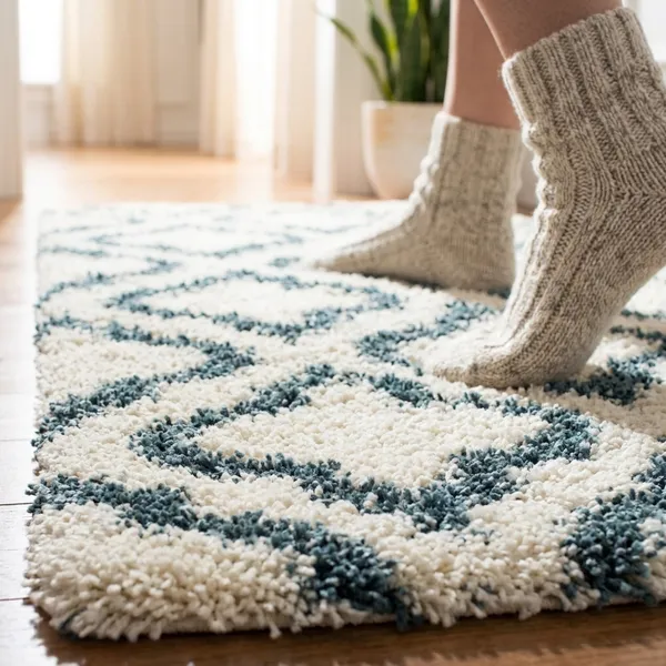Modern_Micro_Fiber_Rug_Carpet_For_Hall_Bedroom_Kichen_Kids_Room_Baby_Room_Etc_Color_Ivory_Blue_Patter