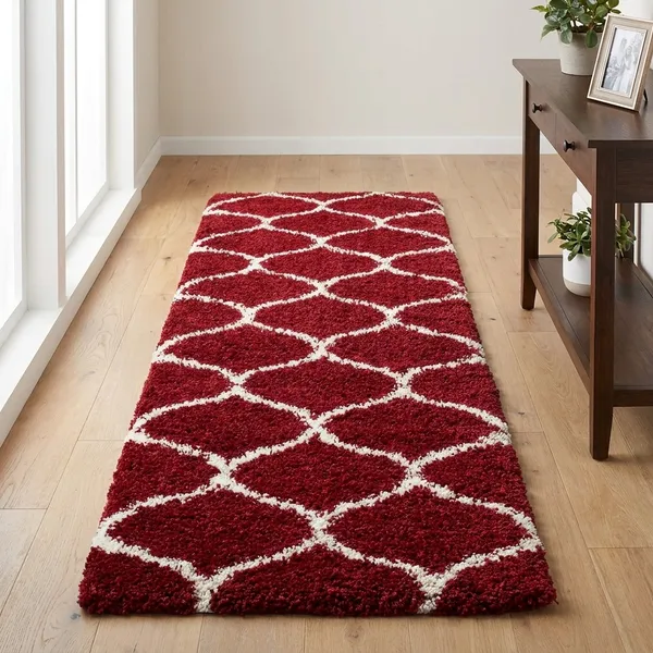 Modern_Micro_Fiber_Rug_Carpet_For_Hall_Bedroom_Kichen_Kids_Room_Baby_Room_Etc_Color_Red_N_Ivory