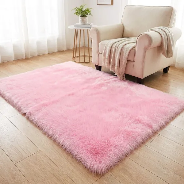 Premium_Oval_Soft_Area_Rugsoft_Durable_Non_Slip_Carpet_In_Multiples_Colors_For_Living_Room_Bedroom_Office_Pink_Pf