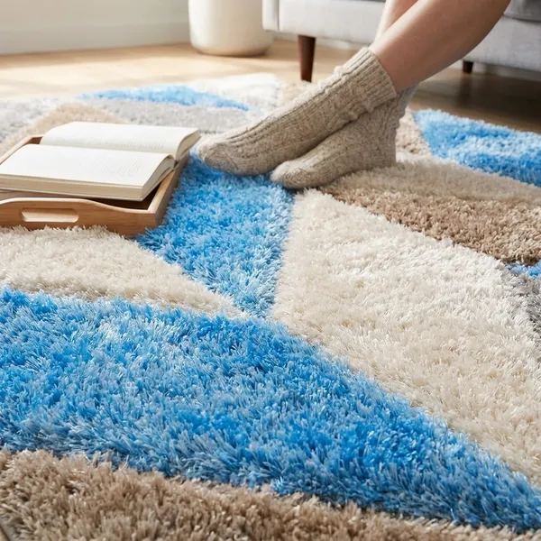 Super_Soft_Shaggy_Carpet_Luxury_Comfort_For_Living_Room_Bedroom_3_D_Rugs_Clr_Goldian_Silver