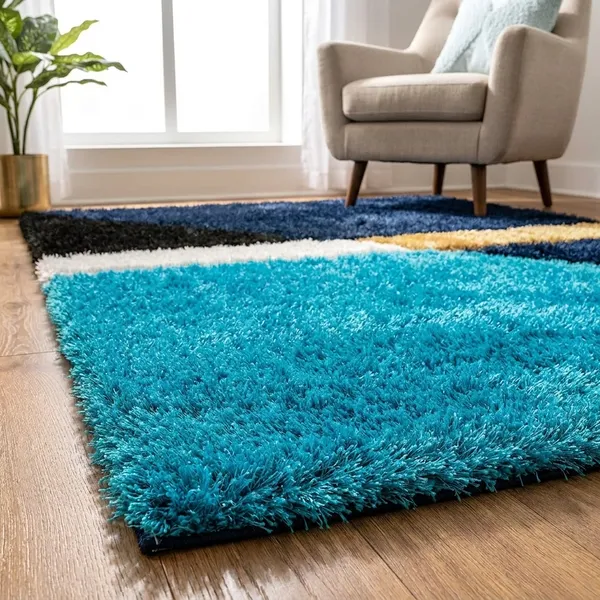 Super_Soft_Shaggy_Carpet_Luxury_Comfort_For_Living_Room_Bedroom_3_D_Rugs_Clr_Turquoise_3_D