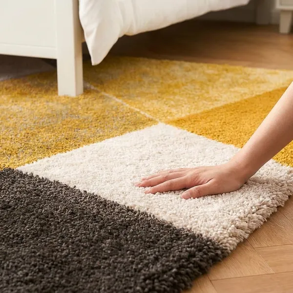 Ultra_Soft_Shaggy_Carpet_For_Living_Room_Bedroom_Premium_Fluffy_Area_Rug_Yellow_Black_3_D