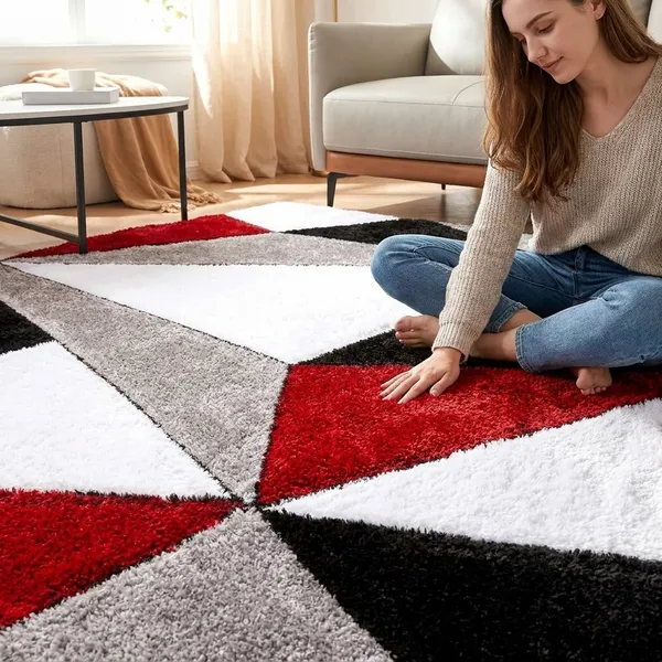 Ultra_Soft_Shaggy_Carpet_For_Living_Room_Bedroom_Premium_Fluffy_Area_Rug_Red_3_D
