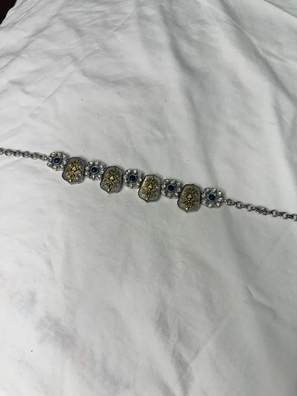 Silver-Toned_Alloy_Rectangular_Slider_Bead_Necklace_For_Women