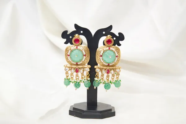 Gold-Toned_Mint_Green_Ruby_Red_Kundan_Chandbali_Earrings_For_Women
