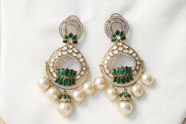 Gold-Toned_Emerald_Lotus_Kundan_Pearl_Drop_Earrings_For_Women