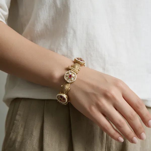 Gold-Toned_Bangles_With_Ruby_Pearl_Crystal_Embellishments_For_Women