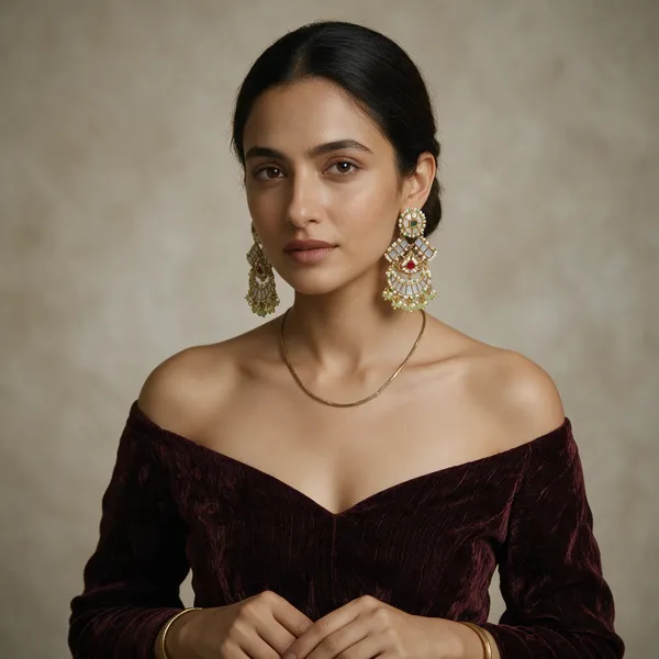 Multicolor_Alloy_Kundan_Jadau_Ruby_Pearl_Chandbali_Earrings_For_Women