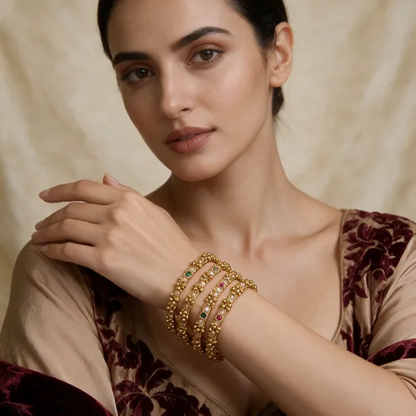 Gold-Tone_Multicolor_Stone_Kundan_Bangle_Set_For_Women