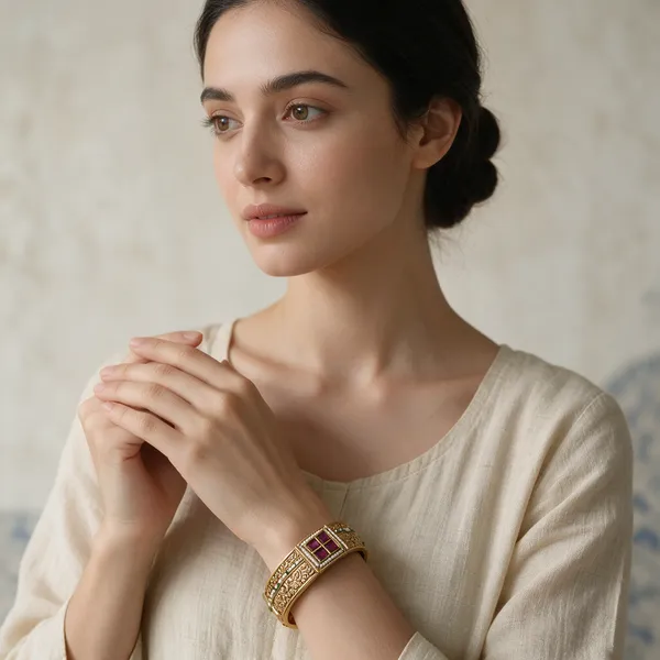 Gold-Toned_Copper_Alloy_Kundan_Meenakari_Kada_Bangles_For_Women