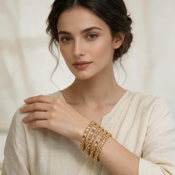 Gold-Toned_Copper_Alloy_Stone-Studded_Bangle_Set_For_Women