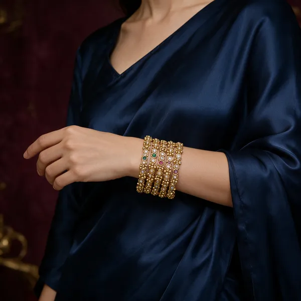 Gold-Toned_Copper_Alloy_Stone-Studded_Bangle_Set_For_Women