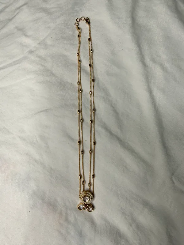 Gold-Toned_Copper_Alloy_Crystal_Pendant_Necklace_Set_For_Women