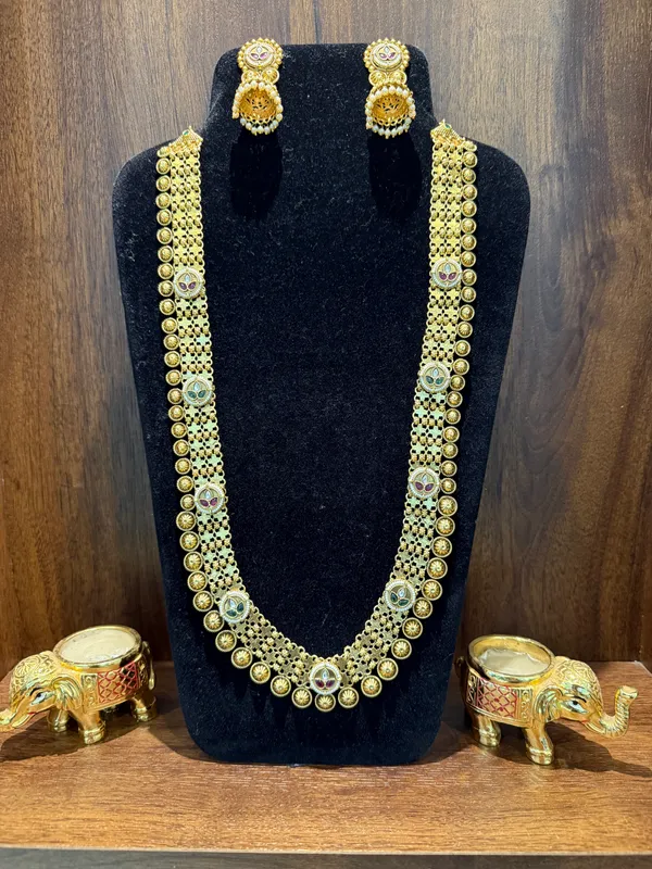 Antique_Gold-Toned_Copper_Alloy_Multicolor_Coin_Necklace_Set_For_Women