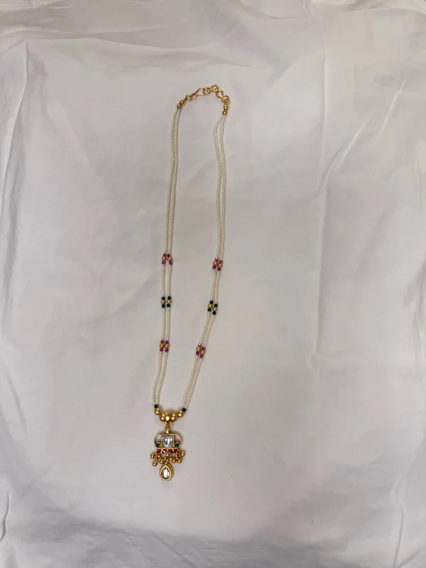 Antique_Gold_Multicolor_Stone_Pendant_Beaded_Necklace_Set_With_Jhumkas_For_Women